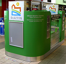 Information point , the city of Olsztyn